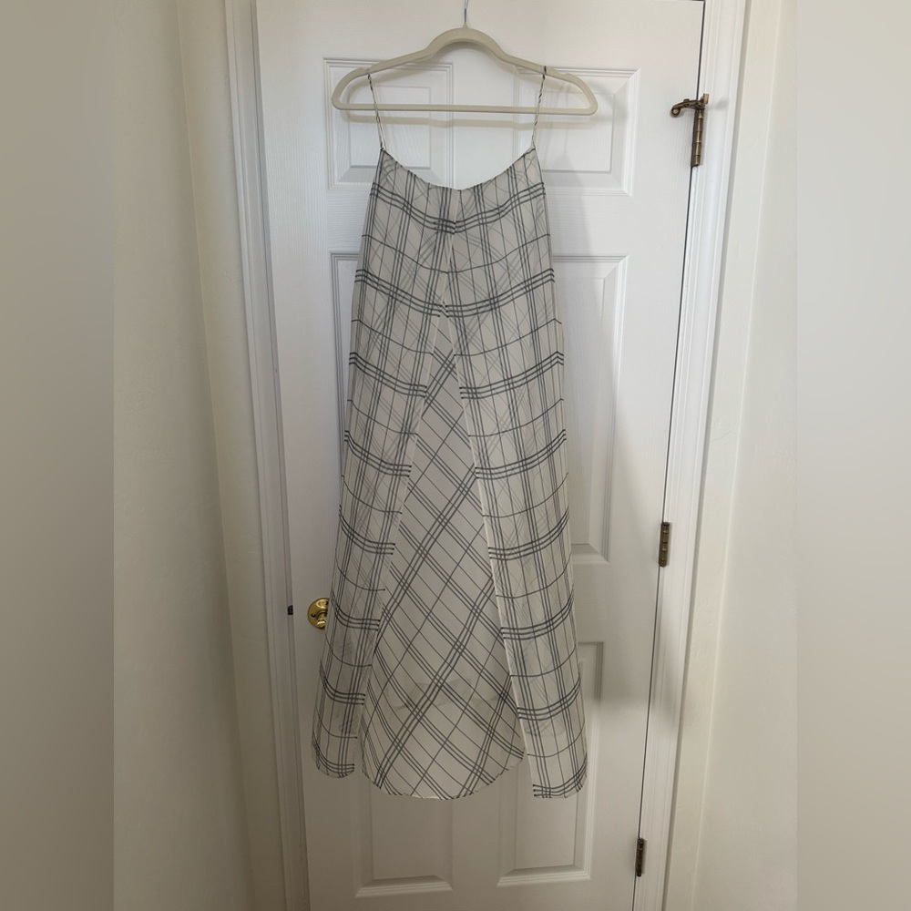 Fenced Plaid Dress by VINCE